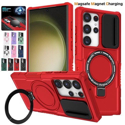 For Samsung Galaxy S25 Ultra S24 S23 S22 FE S20 Magnetic Magsafe Ring Stand Case - Picture 19 of 119