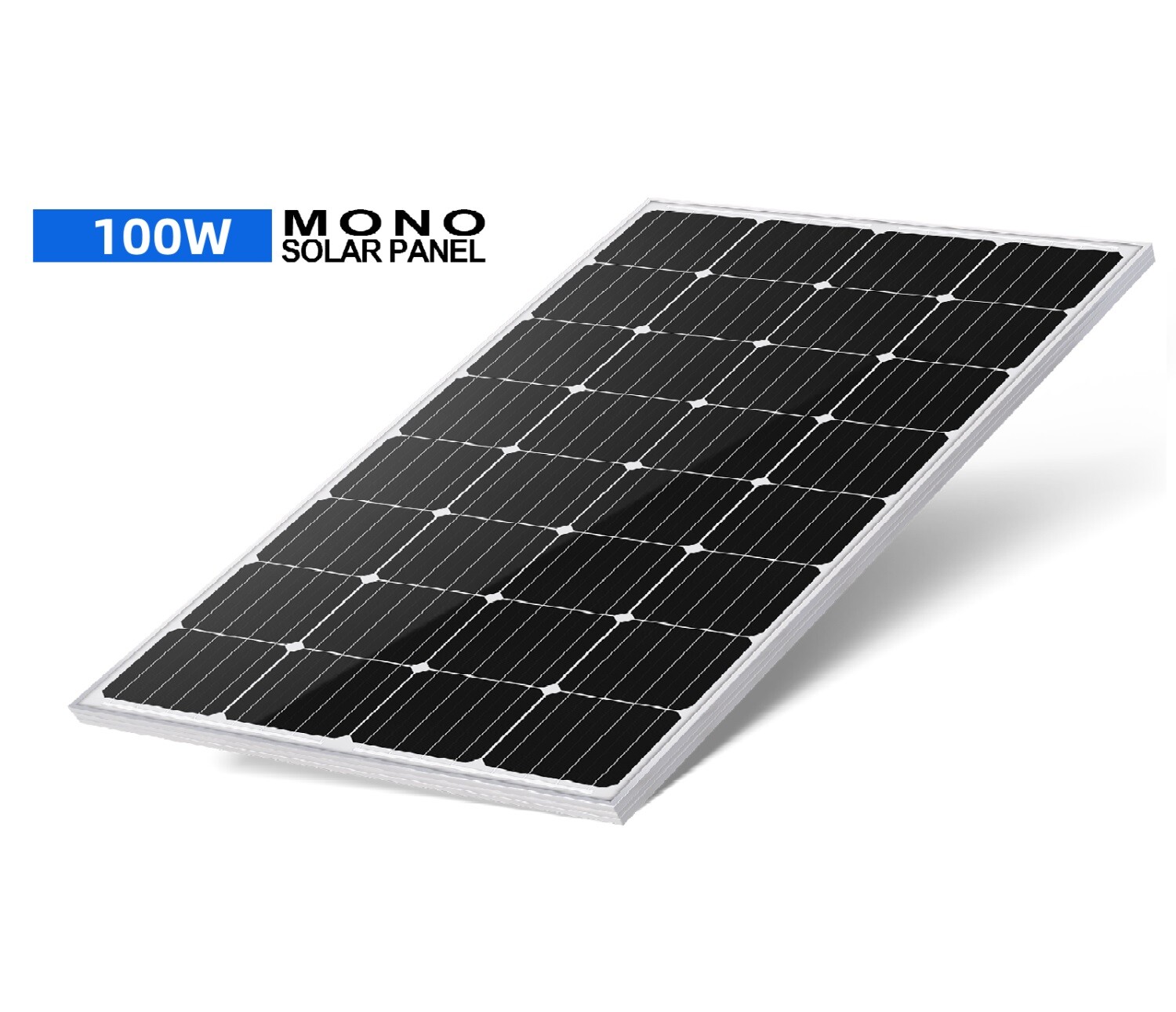 100W 12V Monocrystalline Solar Panel for Off-Grid Home RV Battery Charging