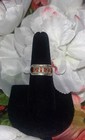 VINTAGE STERLING SILVER & NEEDLEPOINT CORAL RING, Size 6.5 — photo 9