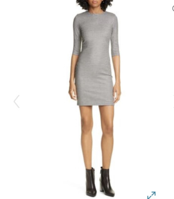 ALICE + OLIVIA Delora Houndstooth Check Body-Con Dress Size 6 NEW!