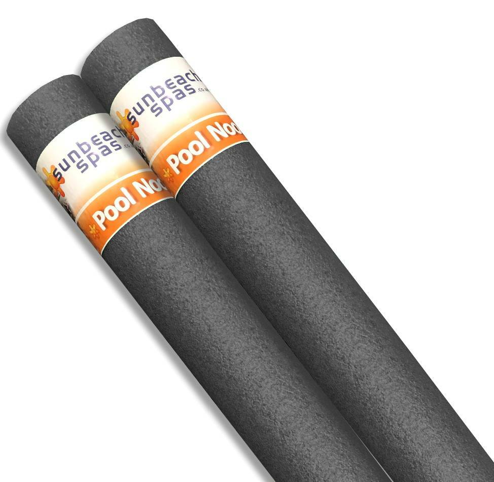2x Black Single Swimming Pool Noodle Float Aid Woggle Log Noodles