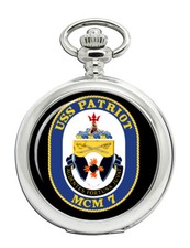 USS Patriot MCM-7 Pocket Watch