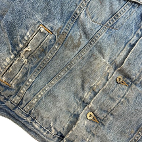 Vintage Carhartt Sherpa Lined Denim Jacket Blue - Picture 5 of 12