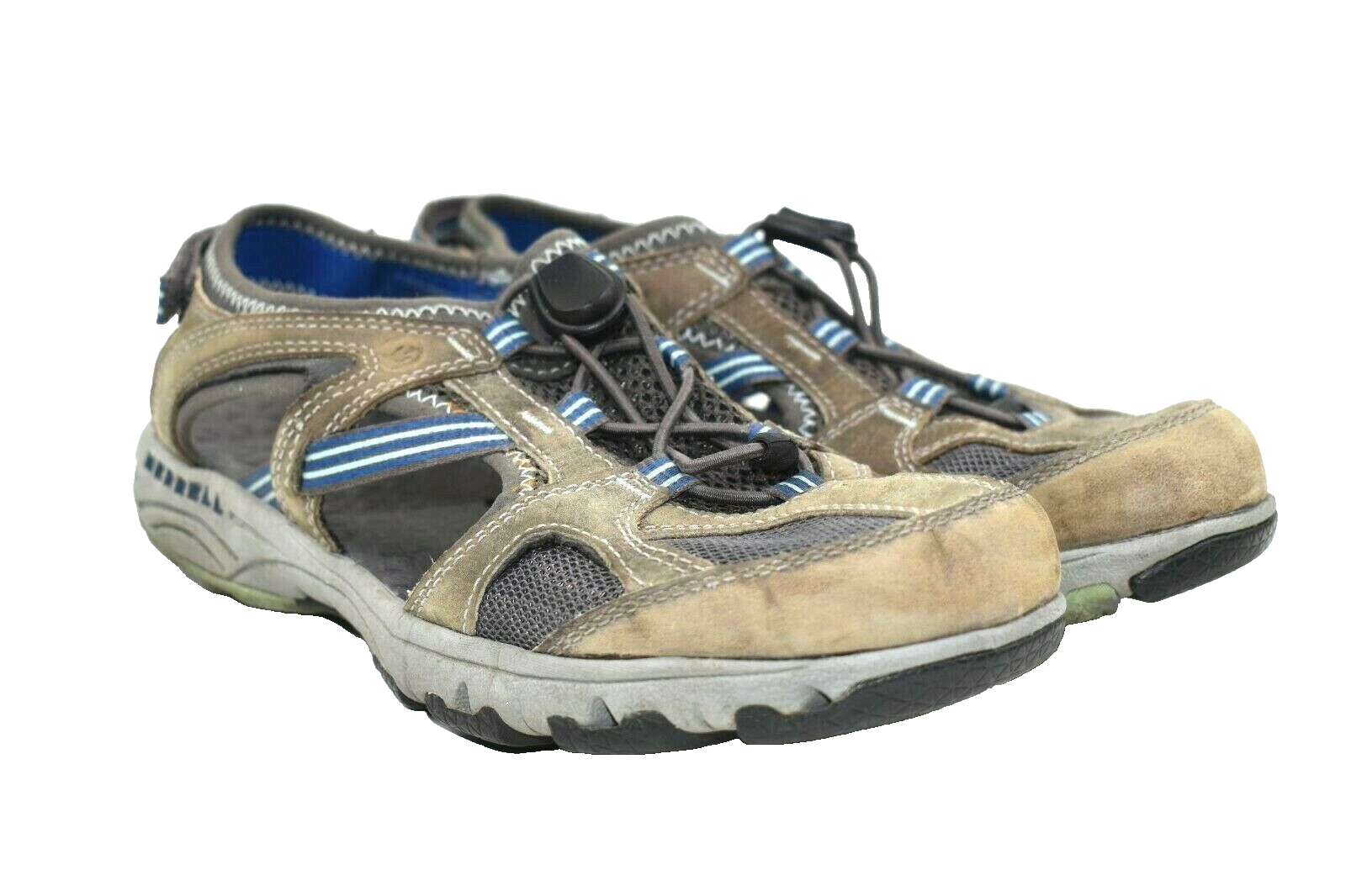 Merrell sandali sportivi donna marroni impermeabili pelle scarpe da trekking acqua taglia 8