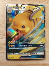 Raichu GX SM213 - NM Promo Rare Pokemon Card 