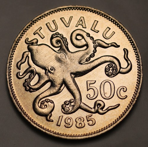 Tuvalu 50 Cents 1985 KM#6; Unc Coin