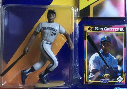 1992 STARTING LINEUP KEN GRIFFEY Jr MLB Action Figure Kenner 1992 New On Card - Picture 2 of 12