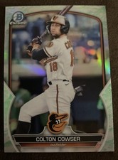 2023 Bowman Chrome Colton Cowser Lunar Glow Refractor Baltimore Orioles 