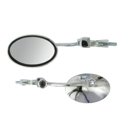 Vintage Style Chrome Bicycle Handlebar Mirror - Bar End Rear View Mirror, Classic Look