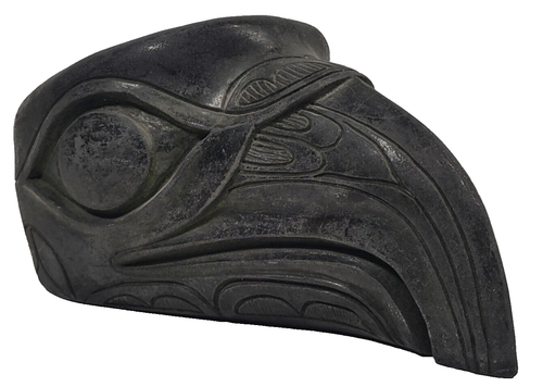 Vintage Greg Wolf Eagle Head Bowl Sculpture, Made in Victoria BC, Canada, - Picture 2 of 7