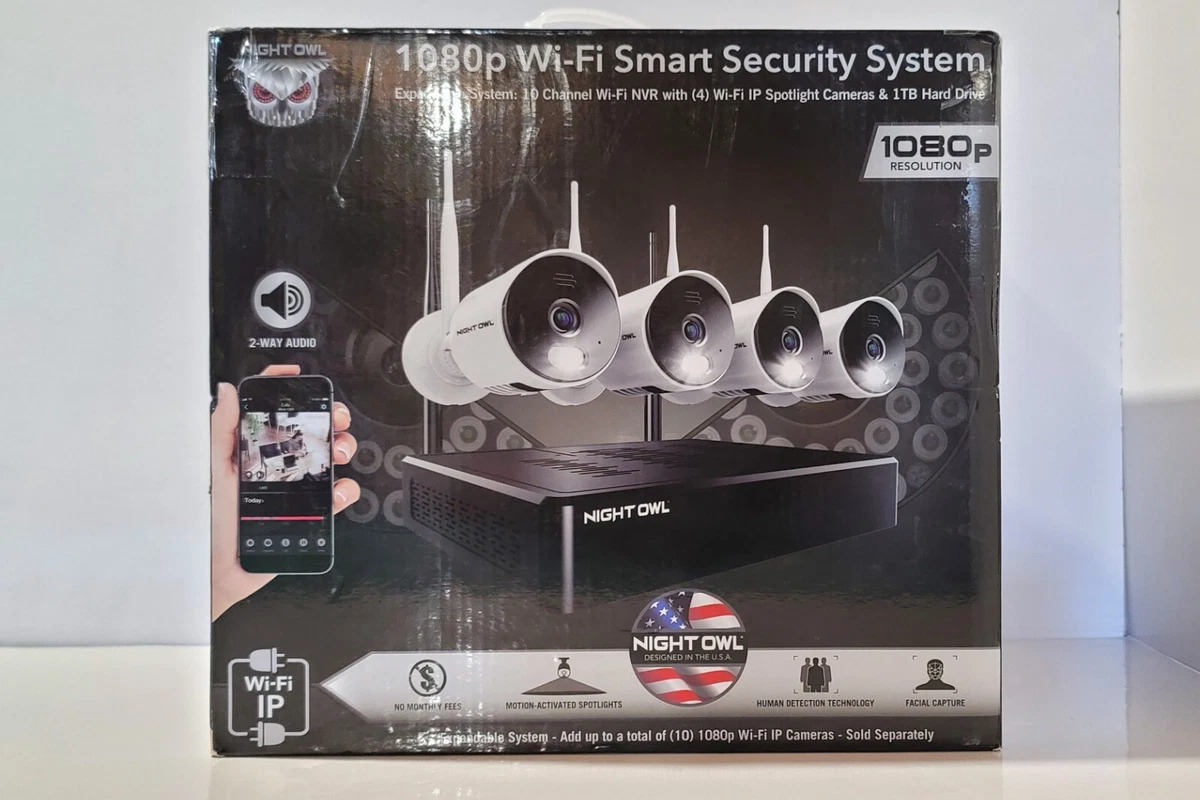 Night Owl CAN-WNP2L-1041 4 Camera Motion Spotlight 10ch 1TB NVR 
