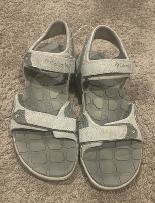 Columbia Womenâs Size 8 Sandals Open Toe Beige Leather Hook & Loop | eBay