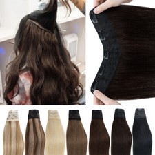 CLEARANCE U Shape One Piece Clip In Remy Human Hair Extensions THICK Weft Blonde