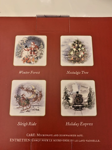 Pottery Barn plate Christmas Nostalgic holiday appetizer party dessert Santa o - Picture 11 of 12