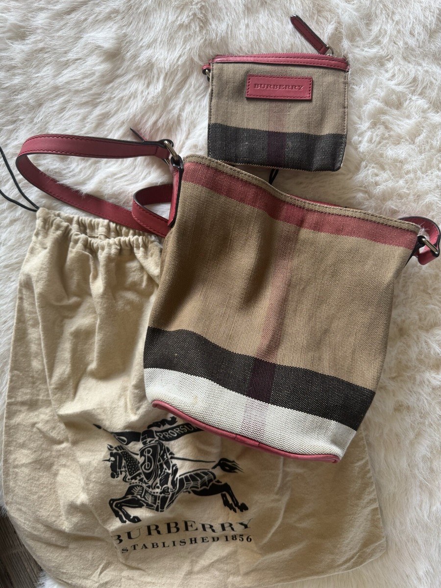 Ashby Burberry Bucket Bag Small Tan Leather