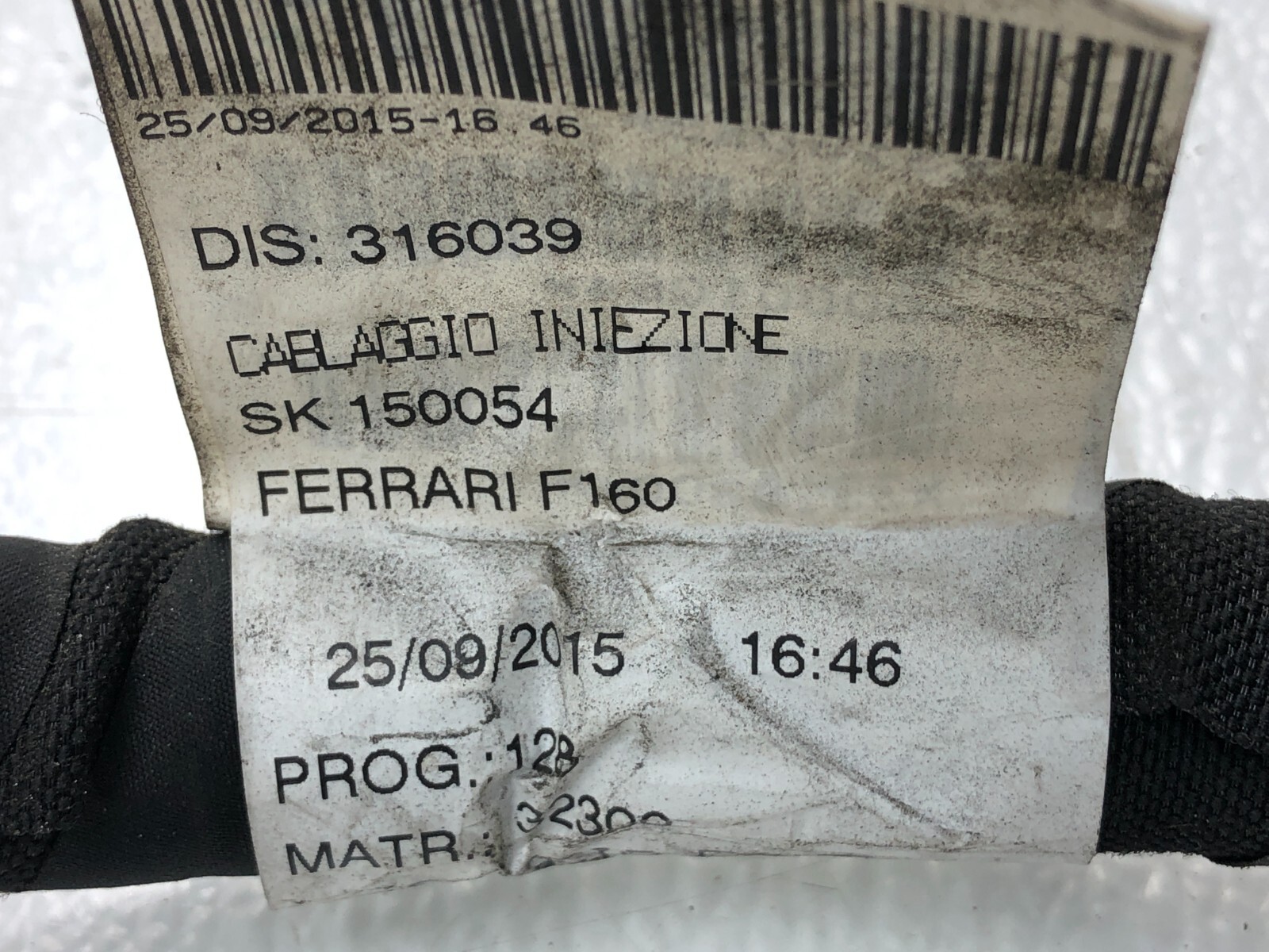 2014-2017 MASERATI GHIBLI S 3.0L V6 RWD ENGINE WIRING HARNESS OEM.