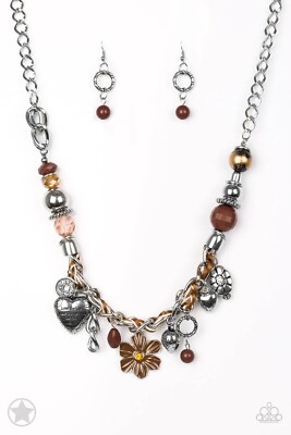  Charmed, I am Sure  Brown  Necklace Paparazzi