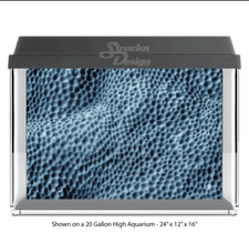 Grey Blue Bumps Holes Polyester Fish Tank Glass Backdrop Aquarium Background