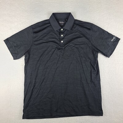 Walter Hagen Polo Shirt Mens XL Dark Gray Black Essentials