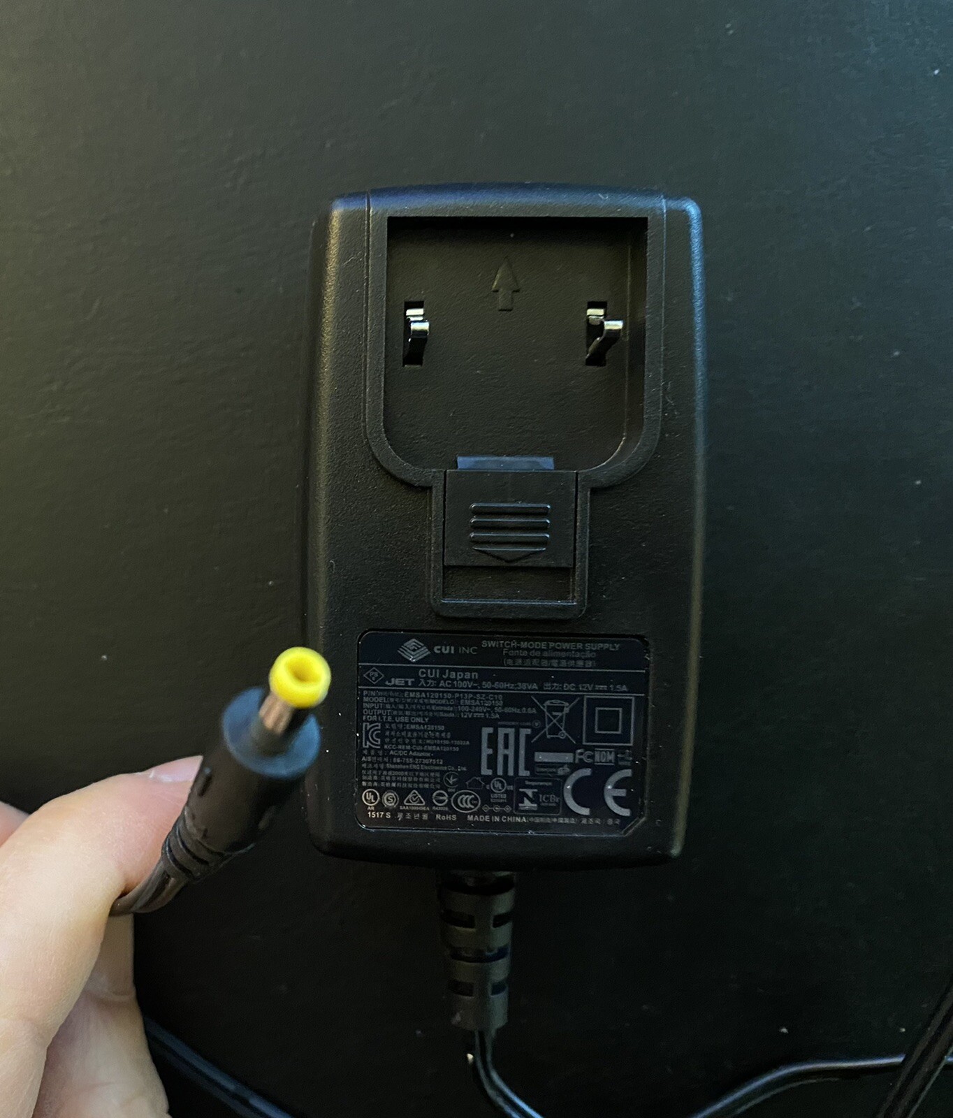 ***CUI INC Universal Switch Power Supply AC/DC Adapter EMSA120150 -P13P-SZ-C10