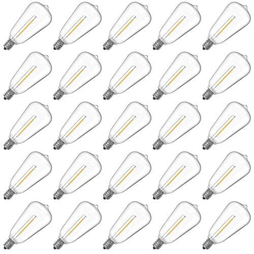  ST38 LED String Light Bulbs, 1.5 Inches Shatterproof LED Replacement Bulbs 