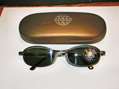Vuarnet Sunglasses Pouilloux REF.704 Blue Rectangular Metal w/ Case