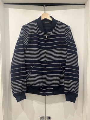 Scotch & Soda Jacke/Bomberjacke blau weiß gestreift Gr. S