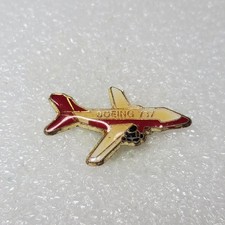 Boeing 737 Lapel Pin Enamel Aircraft Airplane Aviation Collectible Vintage Plane