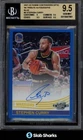 2021 PANINI CONTENDERS OPTIC STEPHEN CURRY 1984 TRIBUTE AUTO BLUE /25 BGS 9.5