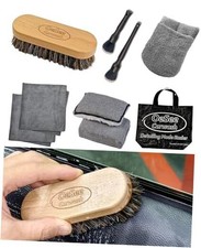PRO Car Interior Cleaning Kit 9-Piece - Deep Clean Tools for Leather - Leather