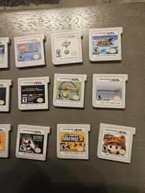 Nintendo 3DS XL Black with Charger, 21 Games Bundle, 4gb SD card and case