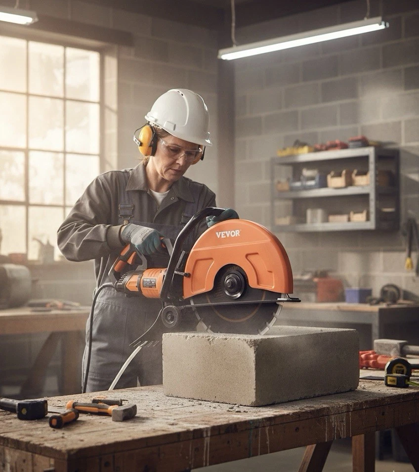 Sierra de hormigón eléctrica de 16"" cortadora húmeda/seca con bomba de agua y hoja de diamante Foto 2 de 4