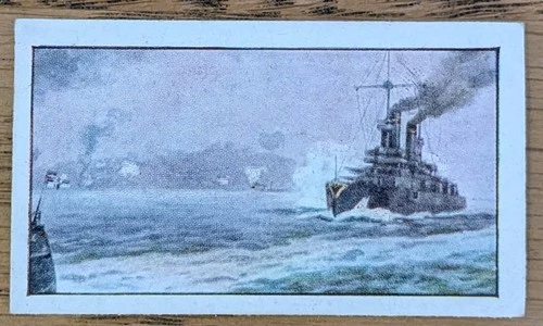 1915 Wills War Incidents WW1 Cigarette Card- #3 Raid On Scarborough
