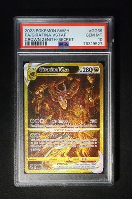 Pokemon Giratina VSTAR Crown Zenith Secret Rare Full Art #GG69 PSA