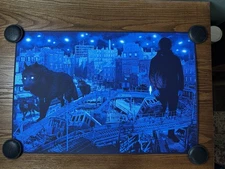 Everything is Quieter Mondo 36x24 Poster Daniel Danger Limited Screen Print