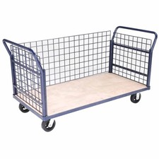 Euro Style Truck - 3 Wire Sides  Wood Deck 60 x 30 2000 Lb. Capacity