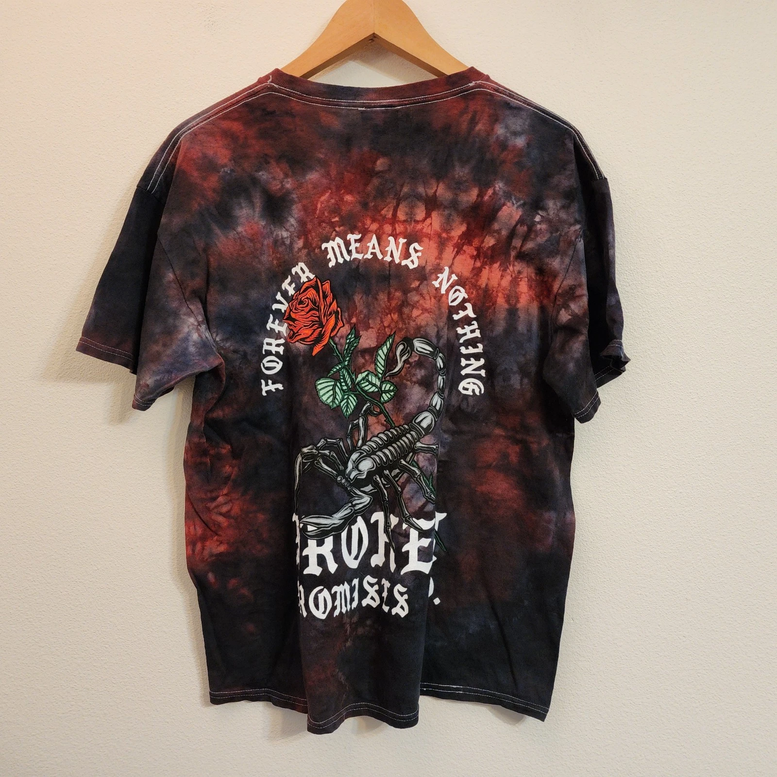 Broken Promise Tie Dye tshirt Antidot Unisex L Skater Casual Urban Streetwear
