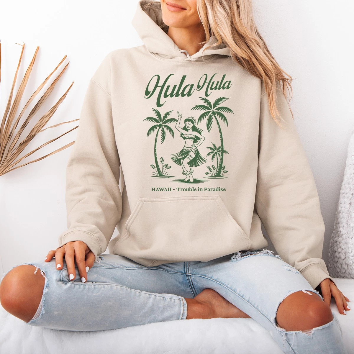 Hula Hula Hawaii Trouble In Womens Hoodie Hula Dancing Hawaii Gift For Her
Opens in a new window or