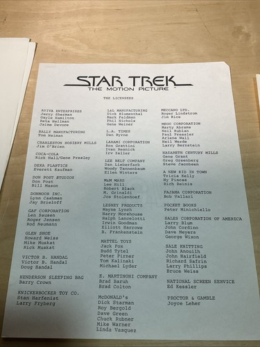 Star Trek The Motion Picture Memorabilia Special Screening Packet - Picture 7 of 15