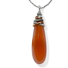 NWT Brighton Neptune's Rings Two Tone Carnelian Pyramid Long Necklace $98
