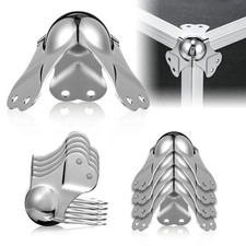 10 Pack Chrome Corner Protectors Ball Edge Protectors for Flight Case Metal