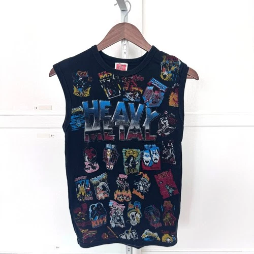 Heavy Metal Magazine Metal Bands Tank Top XL 1980s vintage concert t-shirt, vintage, size XL, single stitch, B+ condition