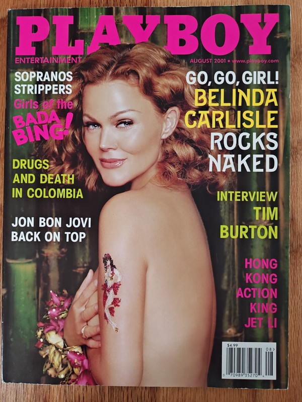 Playboy Magazine 8/2001, Centerfold Jennifer Walcott, Belinda Carlisle