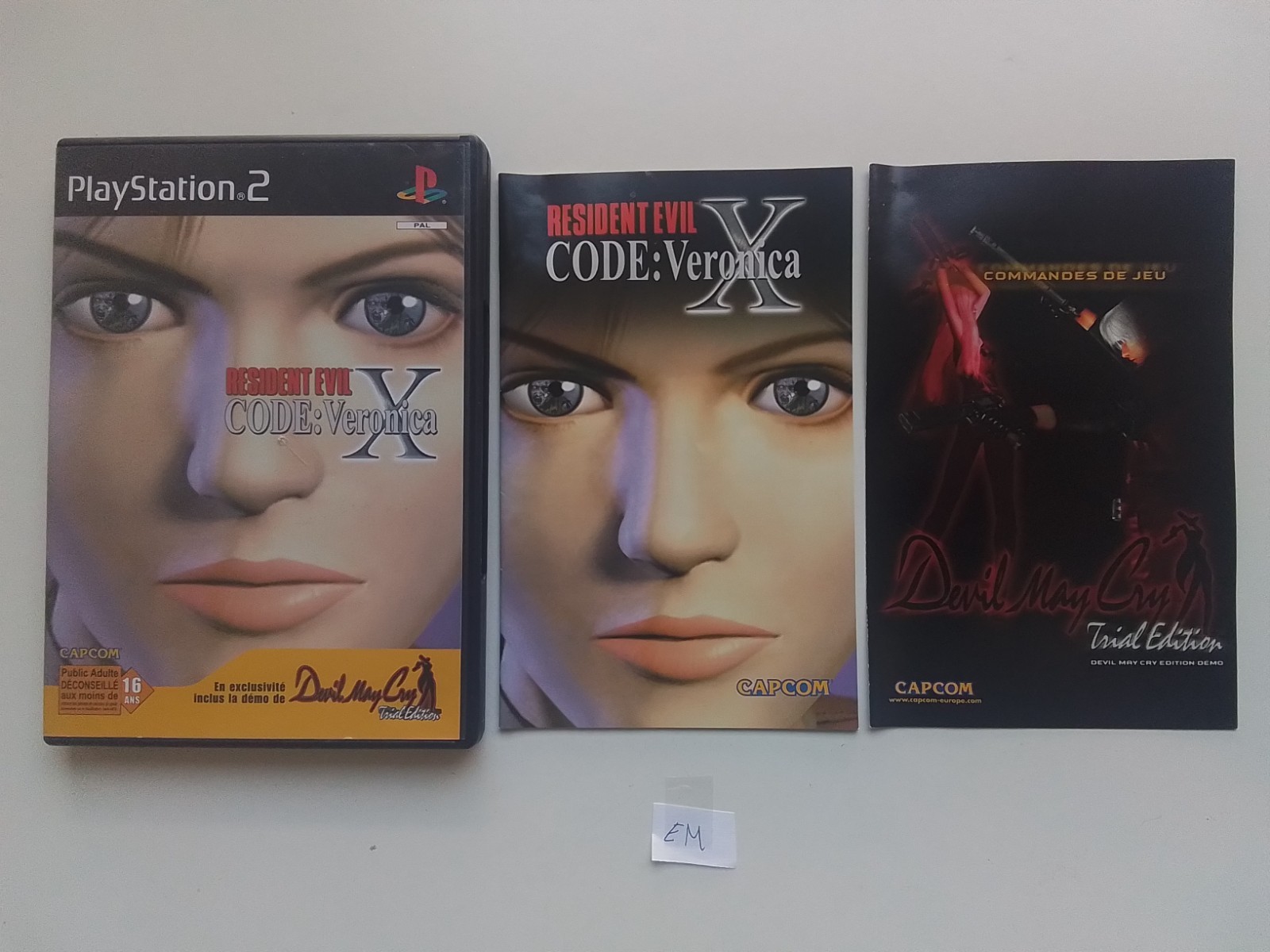 Resident Evil Code Veronica X + Démo Devil May Cry sur Playstation 2 PS2 !!!