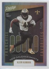 2021 Prestige Franchise Favorites Xtra Points Platinum 15/25 Alvin Kamara 04yw