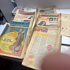 1970s Tabloid, Swingers, Adult Newspapers Lot...