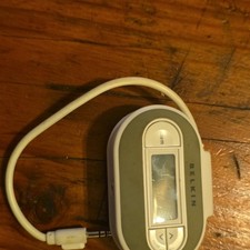 Belkin Portable Audio Transmitter 3.5mm Jack w/ LCD Display White/Gray