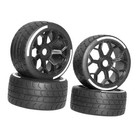 4x 1/7 Rc Car Tires Upgrade Accs