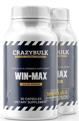 CRAZYBULK WIN-MAX | Natural Anabolic Body Building Supplement | Pack of 2