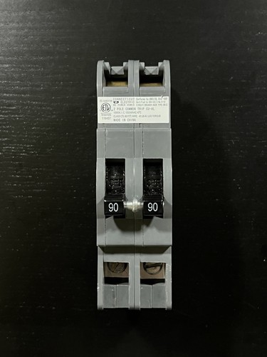 Zinsco Bolt-On Thick 90 Amp 2 in. 2-Pole UBI Type QCB Circuit Breaker UBIZ290B